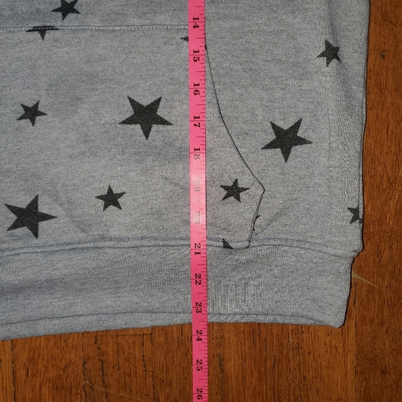 If It Were Me Gray Zip Up Star Hoodie - Picture 7 of 9